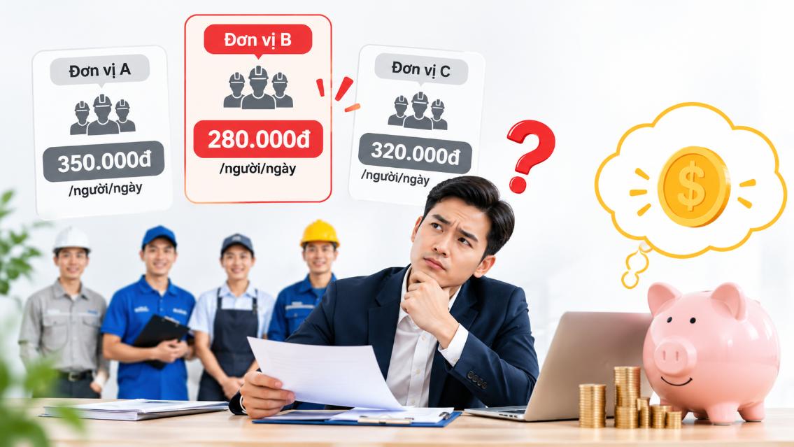 Cần chú trọng đến các nhà cung cấp có báo giá cụ thể, rõ ràng về nội dung công việc thay vì chỉ tìm kiếm mức giá thấp nhất